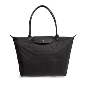 Longchamp 'Large Le Pliage Neo' Nylon Tote - Black